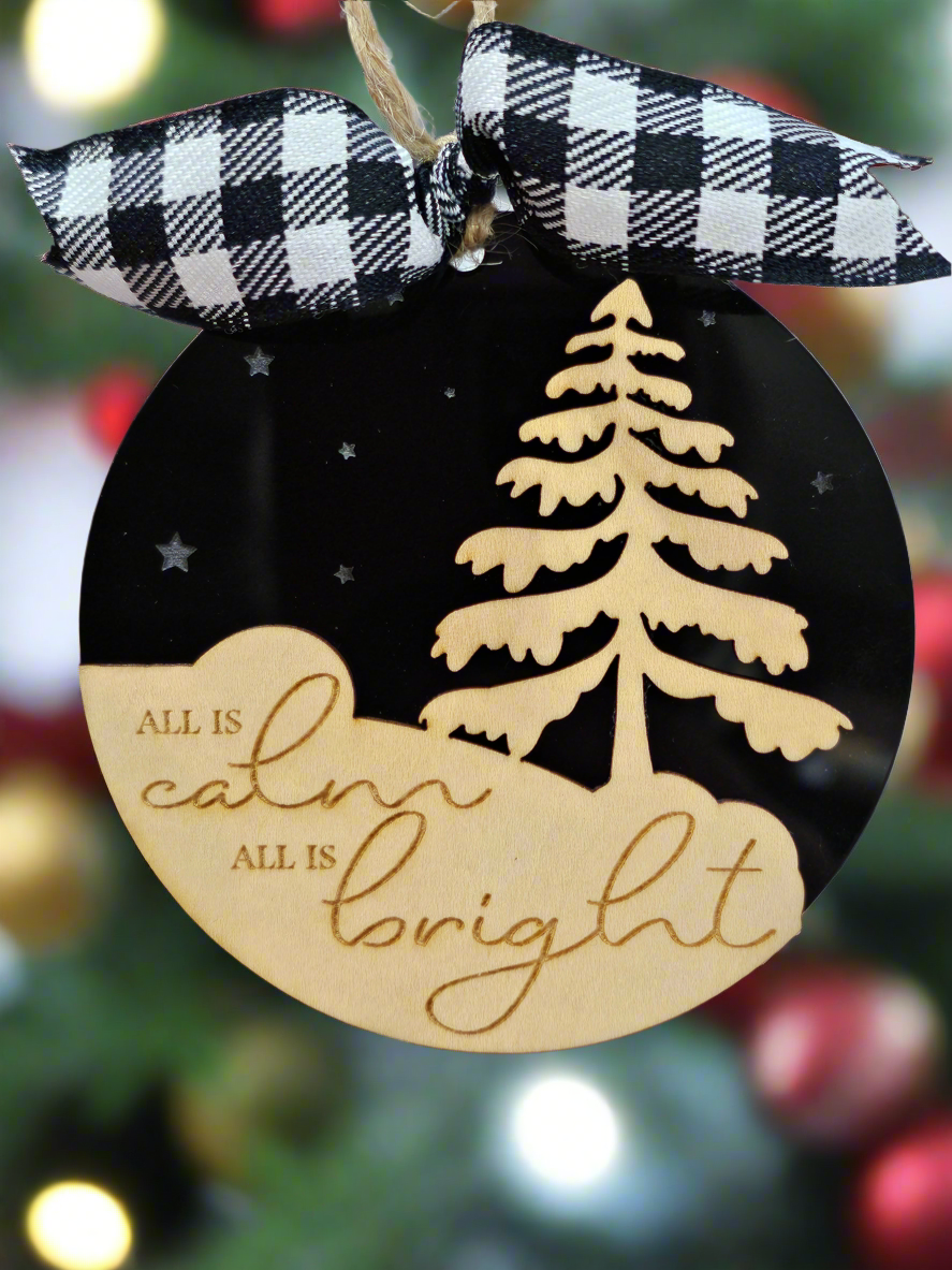 All is Calm Christmas Ornament